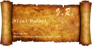 Vizel Rafael névjegykártya